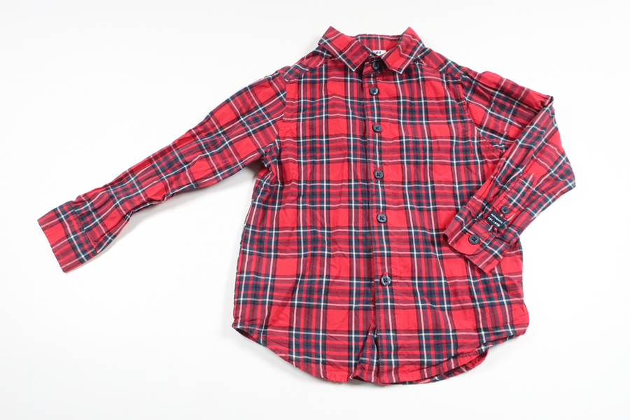 Rutig skjorta från Kappahl - Storlek 98 - Röd