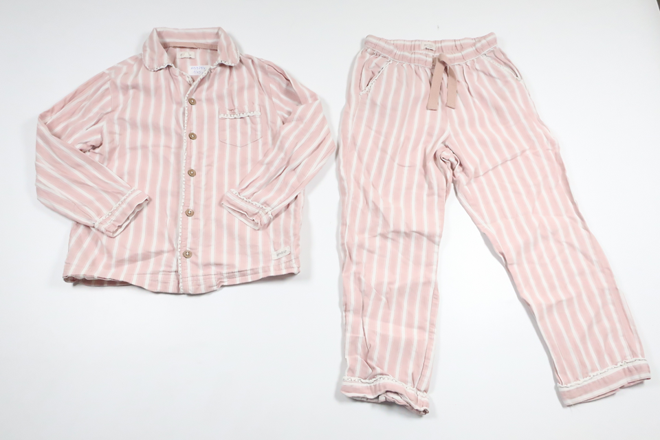 Striped two-piece pajamas from Newbie - Size 110/116 - pink