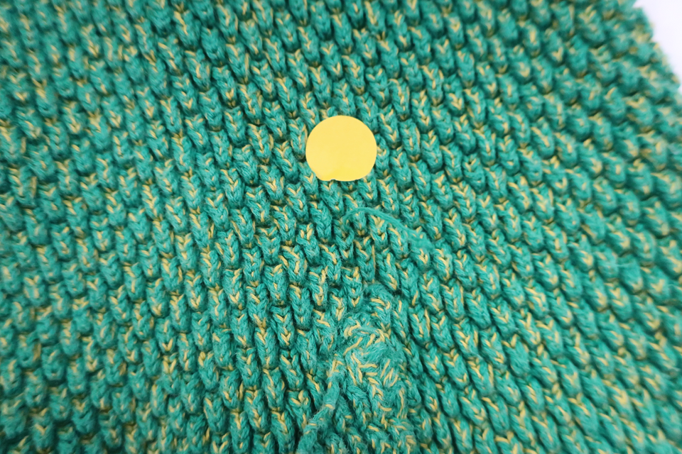 Stickad klänning från Nappies - Storlek 86 - Grön