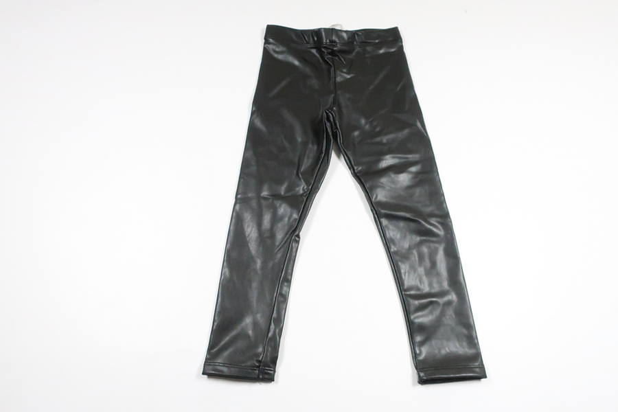 Byxor i skinnimmitation från H&M - Storlek 104 - Svart