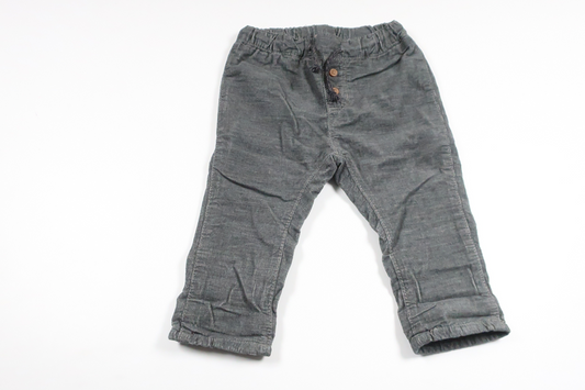 Fodrade byxor från H&M - Storlek 74 - Grå