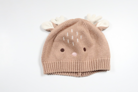 Stickad mössa från Okänt - Storlek 40/42 - Beige