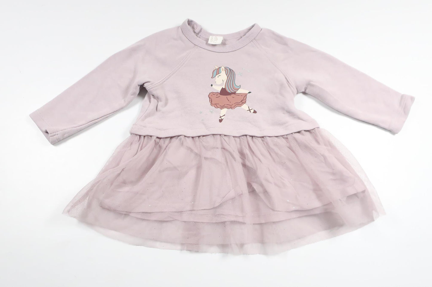 Klänning med enhörning från H&M - Storlek 74 - Lila