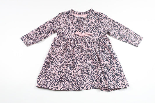 Leopardmönstrad klänning från Name It - Storlek 68 - Rosa