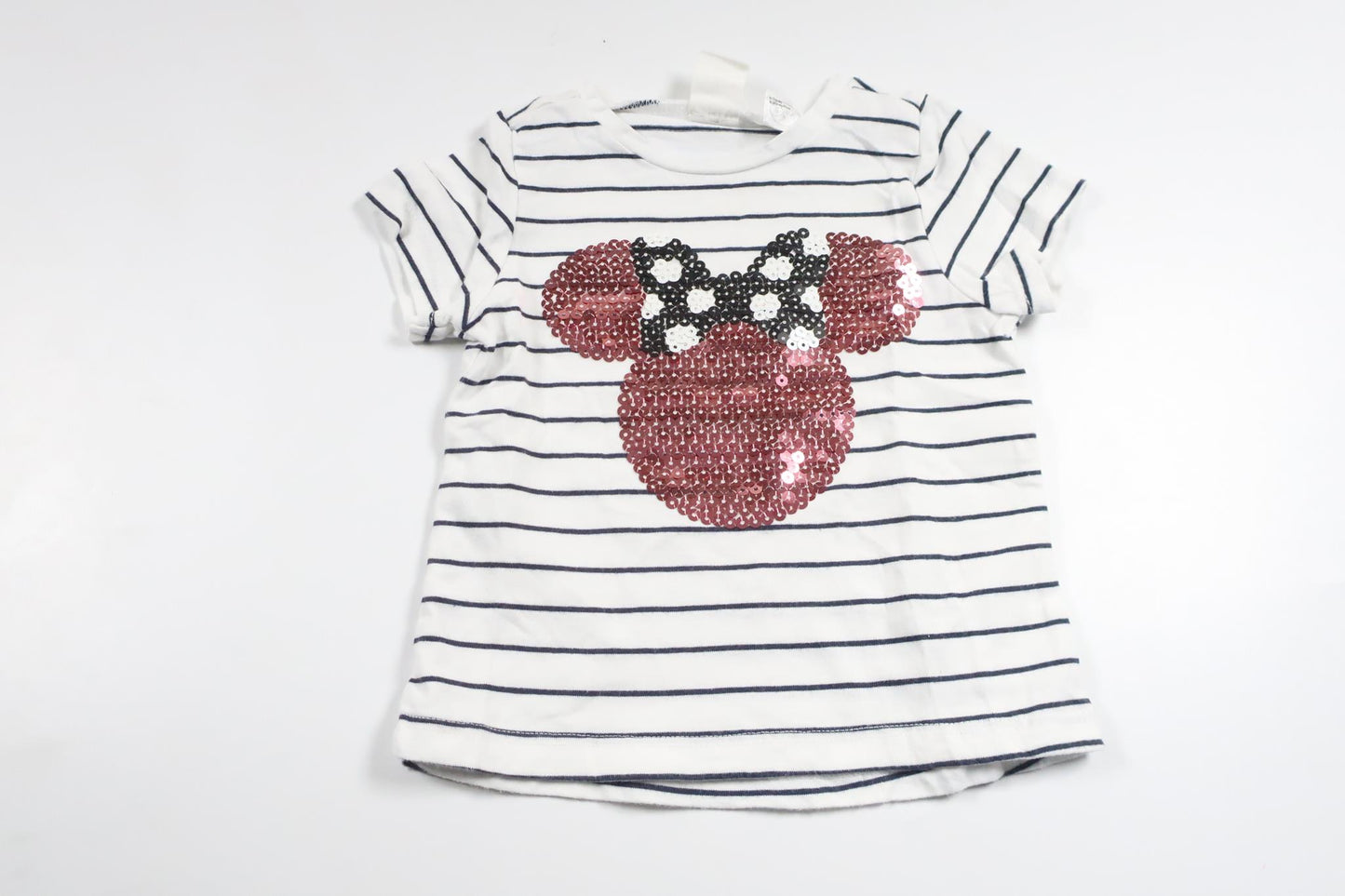 Randig t-shirt med Mimmi från H&M - Storlek 68 - Vit