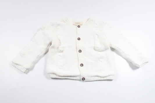 Stickad kofta från Lupilu - Storlek 62/68 - Benvit