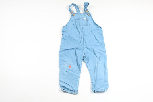 Hängselbyxor från Lindex - Storlek 74 - Denim