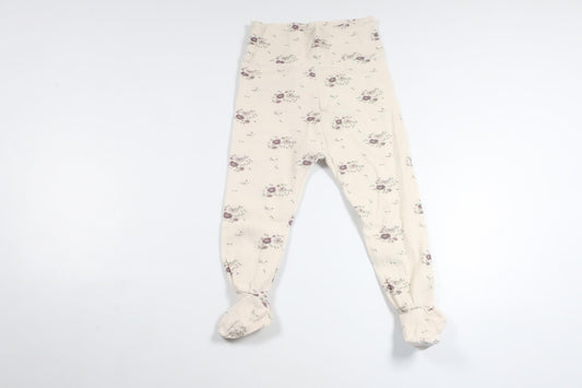 Blommiga byxor från Bloom & Cotton - Storlek 74/80 - Benvit