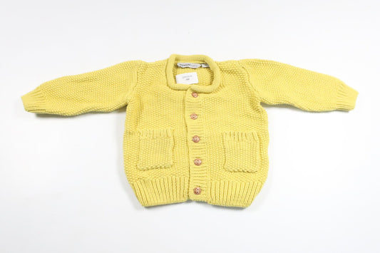 Stickad kofta från My Wear Baby - Storlek 68 - Gul