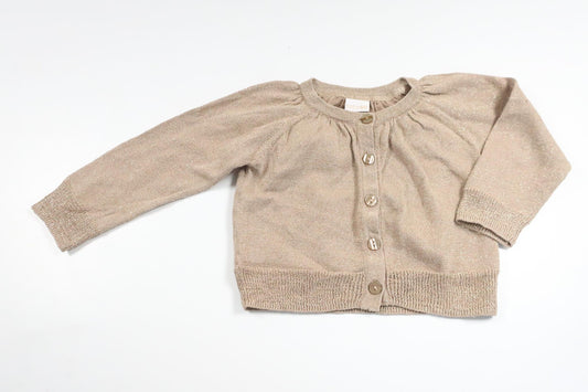 Glittrig kofta från Lindex - Storlek 74 - Guld