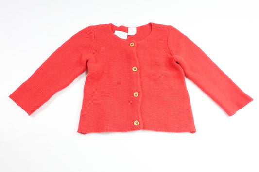 Stickad kofta från H&M - Storlek 80 - Röd