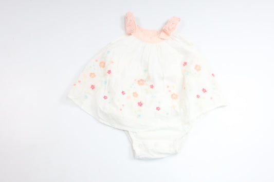 Tunika med inbyggd body från Baby GAP - Storlek 74 - Vit