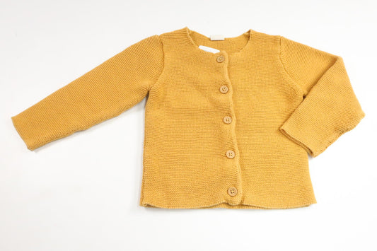 Stickad kofta från H&M - Storlek 86 - Gul