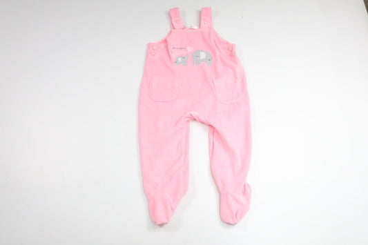 Jumpsuit i fleece från Baby - Storlek 80 - Rosa