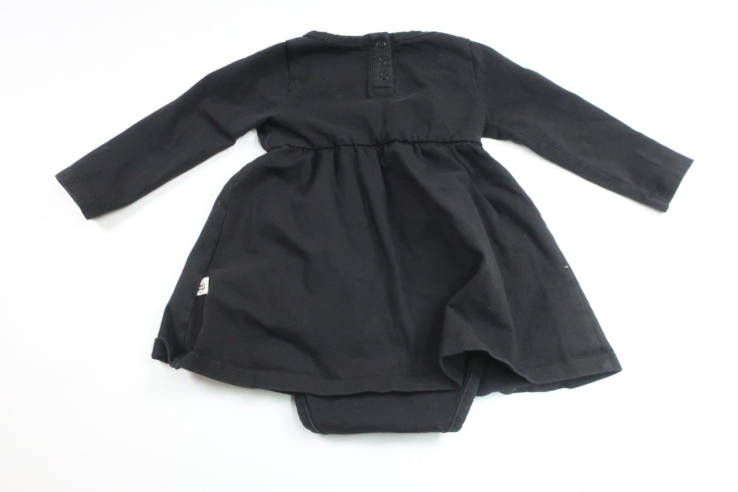 Klänning med inbyggd body från A Happy Brand - Storlek 86/92 - Svart