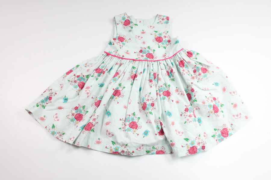 Blommig klänning från Mothercare - Storlek 74/80 - Blå