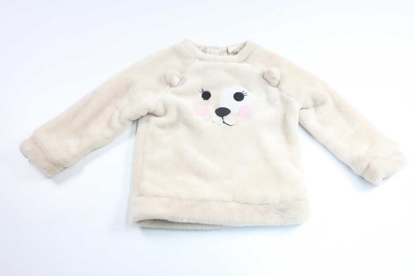 Tröja i fleece från Uniq Baby - Storlek 86 - Benvit