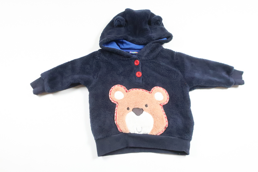 Huvtröja i fleece från Lupilu - Storlek 62/68 - Marinblå