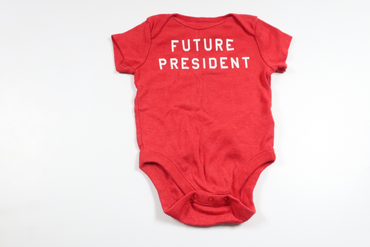 Body "Future President" från Old Navy - Storlek 62/68 - Röd