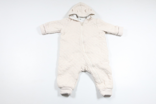 Quiltad overall från My Wear Baby - Storlek 68 - Benvit