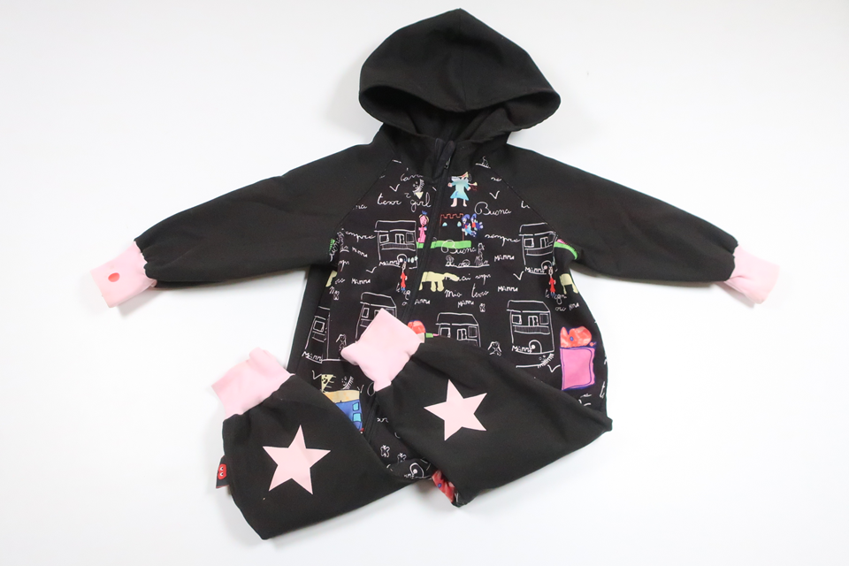 Softshelloverall från iELM - Storlek 80 - Svart