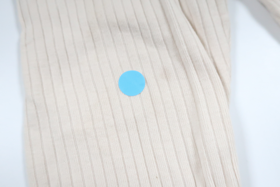 Ribbade byxor från H&M - Storlek 74/80 - Benvit