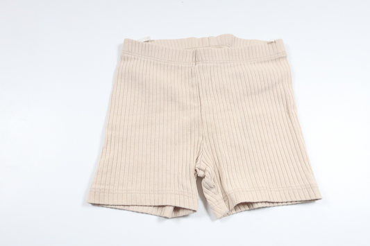 Ribbade shorts från H&M - Storlek 74 - Beige