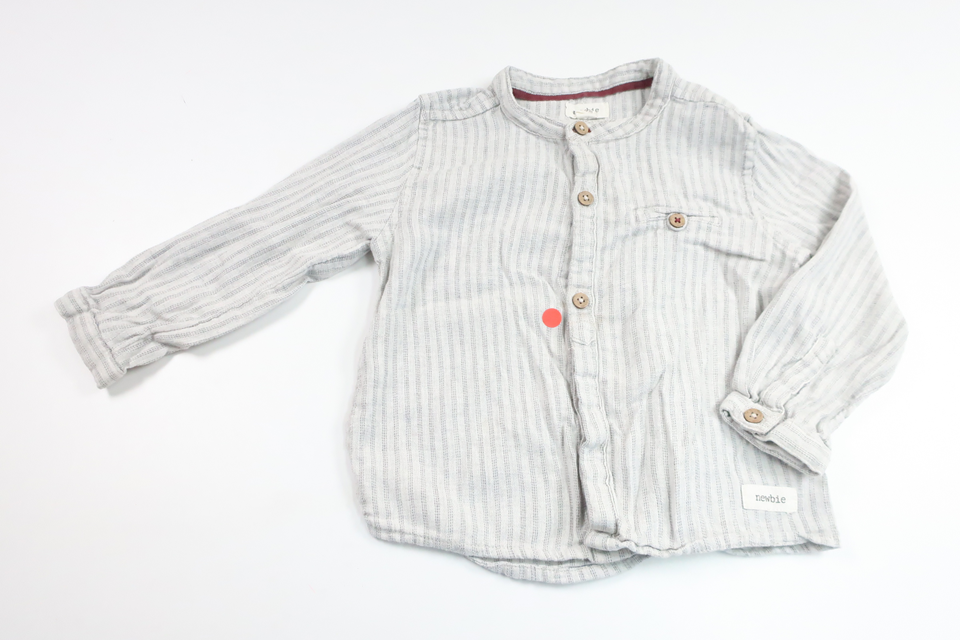 Skjorta från Newbie - Storlek 86 - Grå