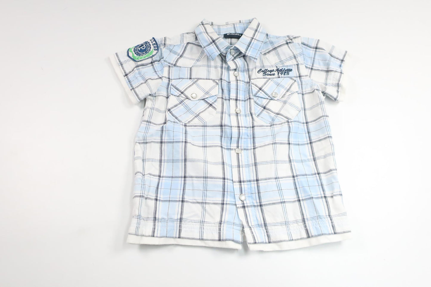 Rutig skjorta från P.nuts - Storlek 86 - Blå