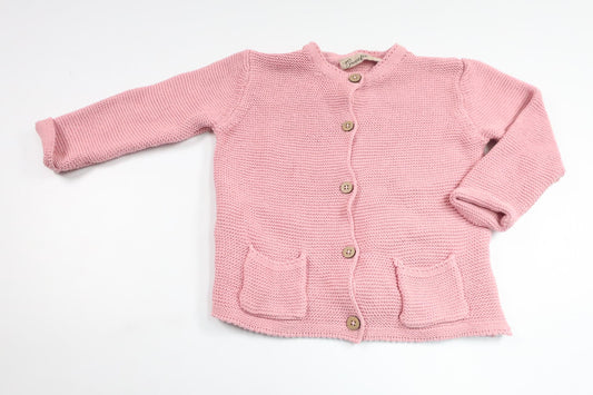 Stickad kofta från Sweetie - Storlek 80 - Rosa