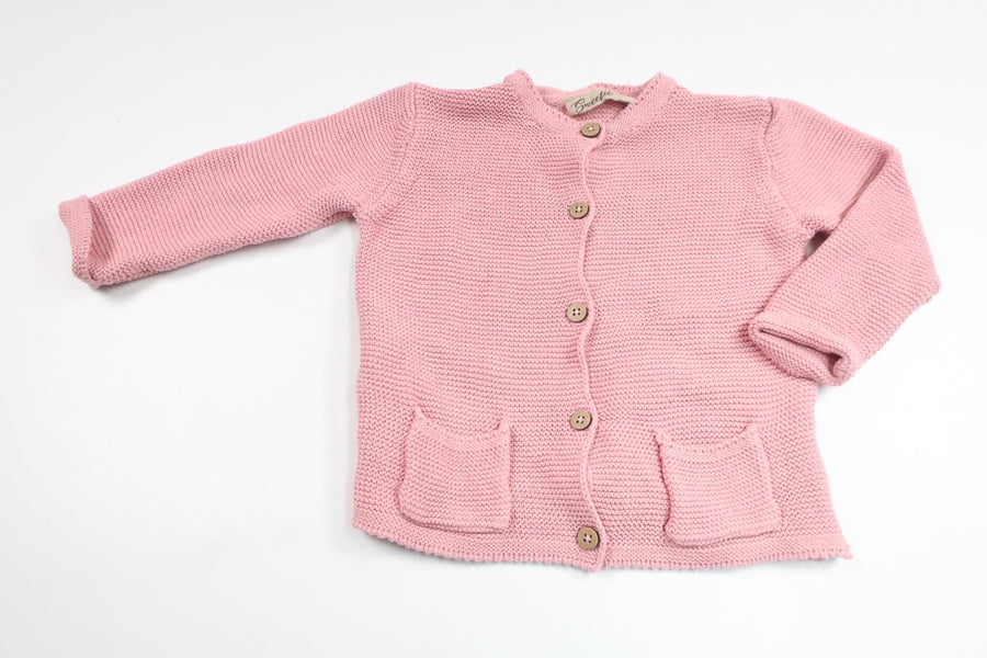 Stickad kofta från Sweetie - Storlek 80 - Rosa