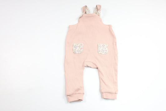 Ribbad jumpsuit från H&M - Storlek 62 - Rosa