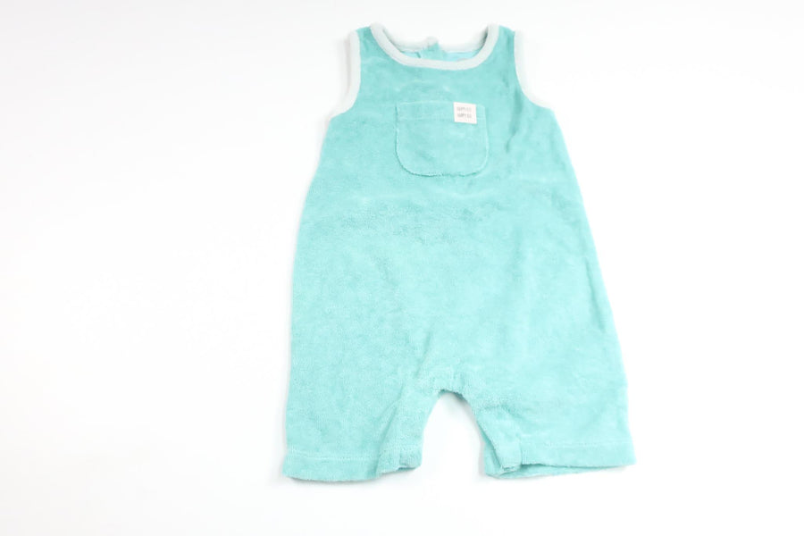 Jumpsuit i mjuk frotté från Cubus - Storlek 68 - Blå
