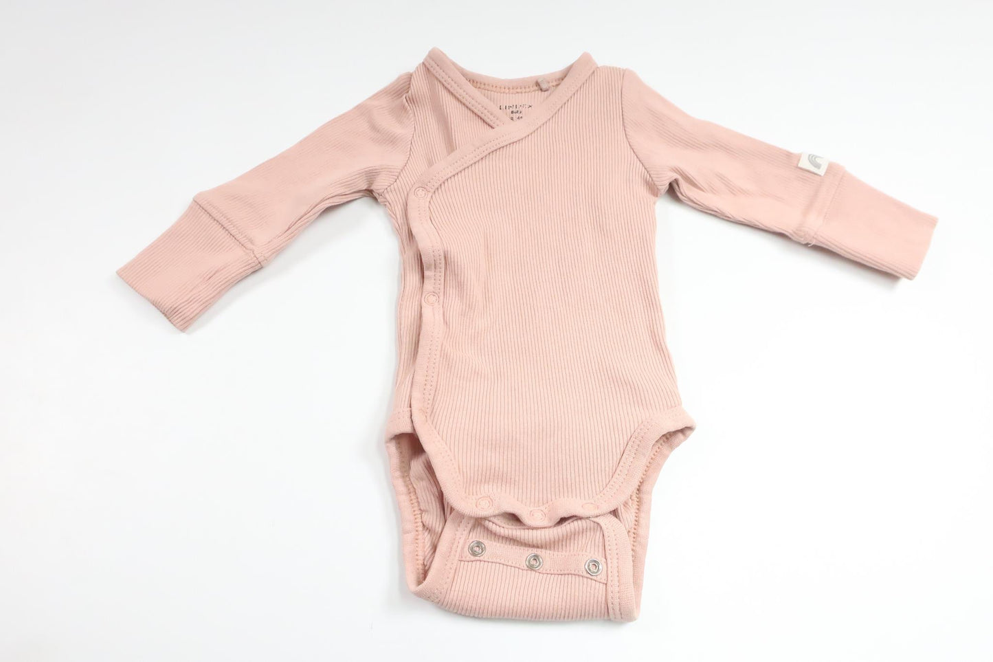 Ribbad omlottbody från Lindex - Storlek 44 - Rosa