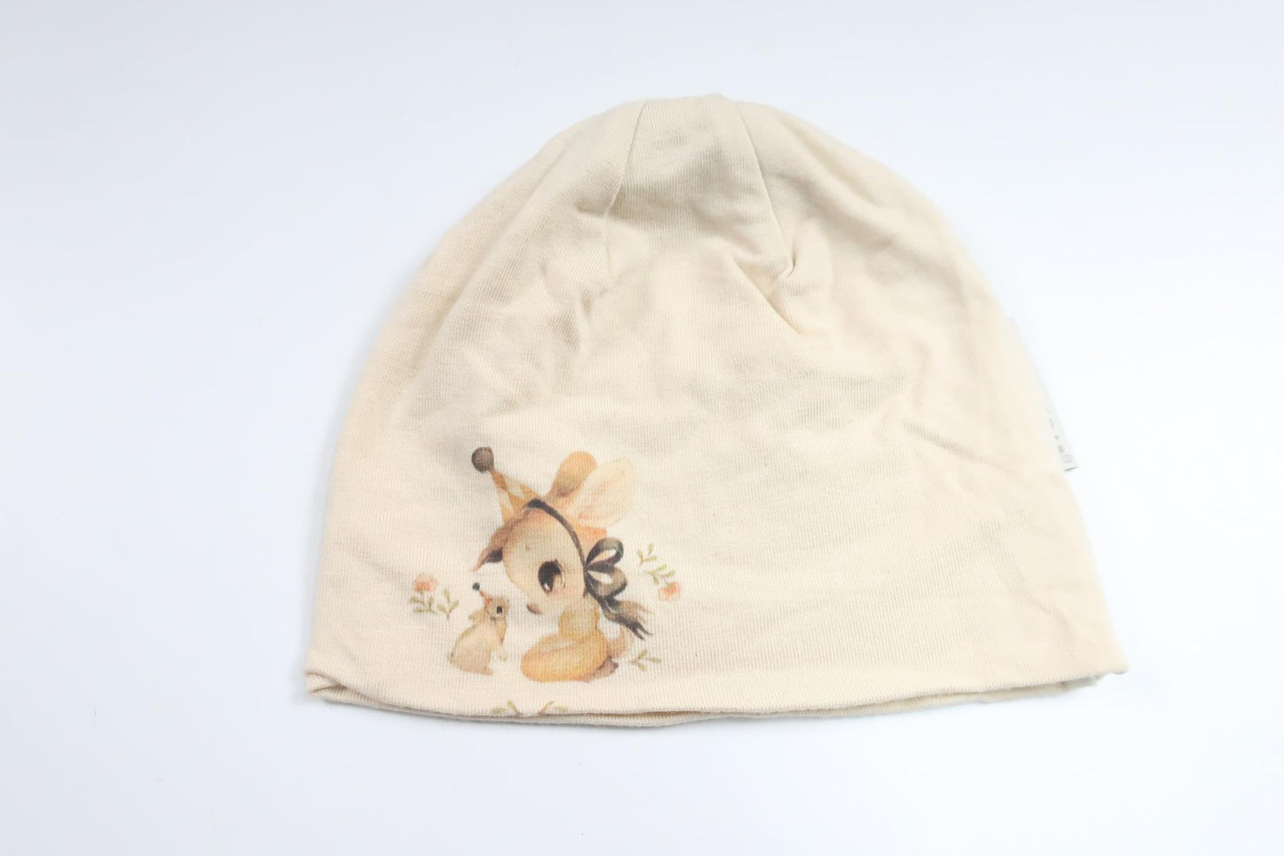 Mössa med Mrs Mighetto från Geggamoja - Storlek 50/56 - Benvit