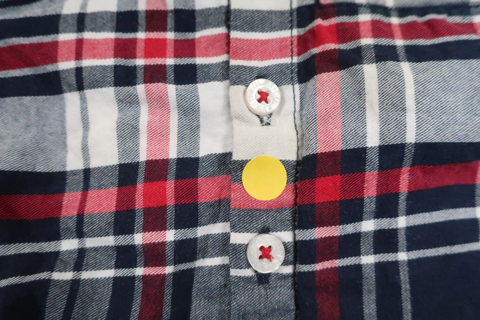 Rutig skjorta från Polarn o. Pyret - Storlek 74 - Marinblå