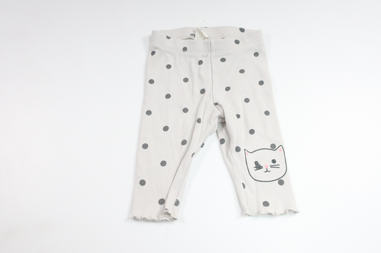 Ribbade byxor från H&M - Storlek 56 - Grå