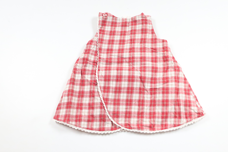 Rutig klänning från H&M - Storlek 62 - Röd