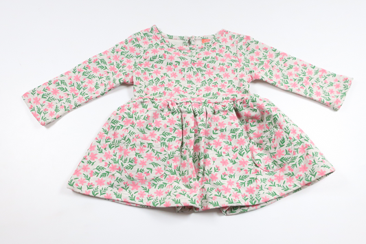 Blommig klänning från Koton Baby - Storlek 62/68 - Grå