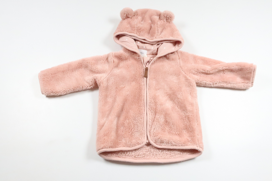 Munkjacka i fleece från H&M - Storlek 68 - Rosa