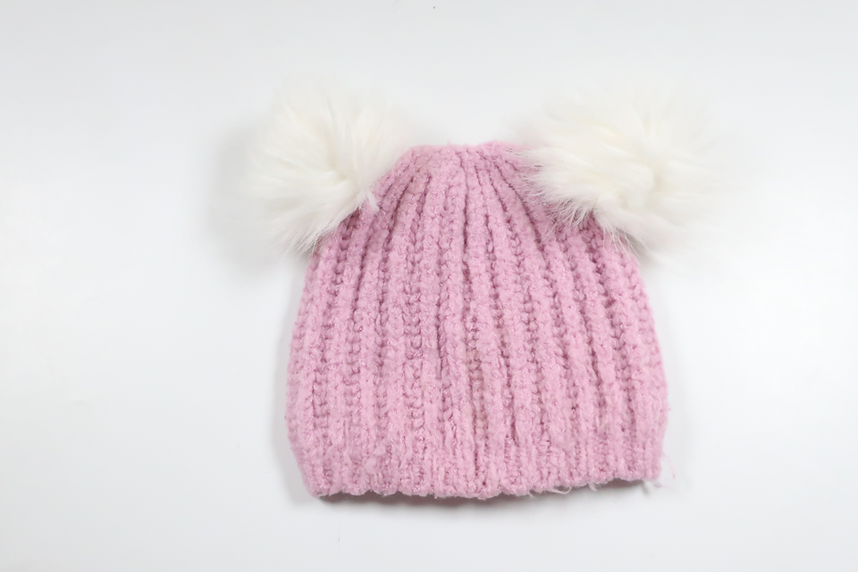 Stickad mössa från McKinley - Storlek 74/80 - Rosa