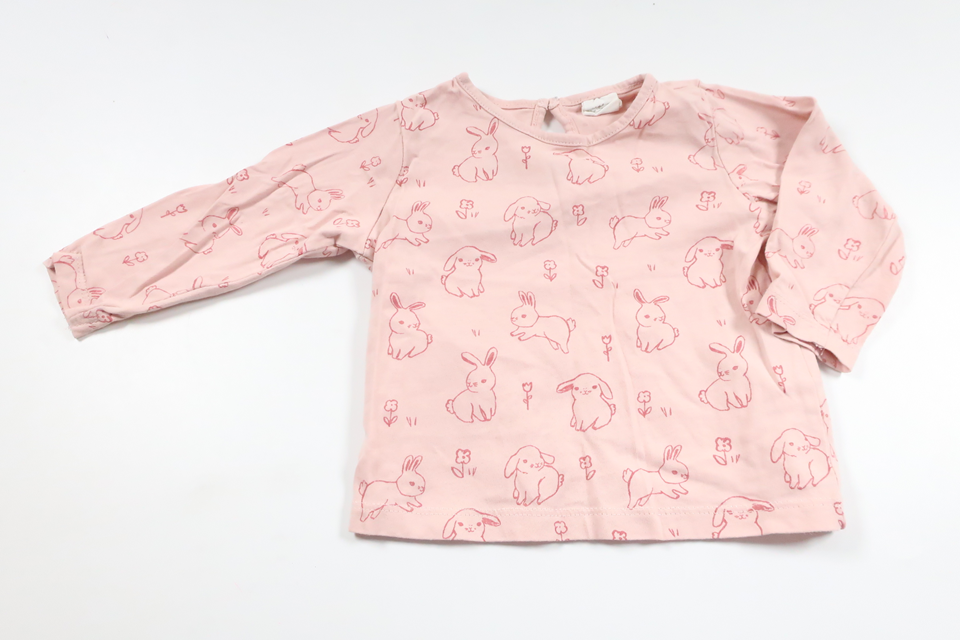 Tröja med kaniner från H&M - Storlek 68 - Rosa
