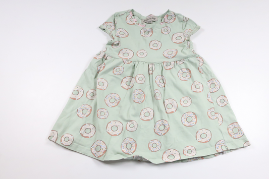 Klänning med donutsar från Amy & Lucy - Storlek 98/104 - Grön