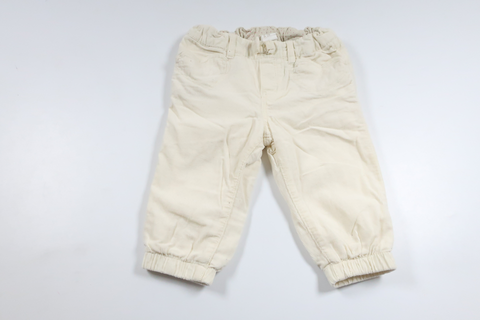 Fodrade byxor från H&M - Storlek 74 - Benvit