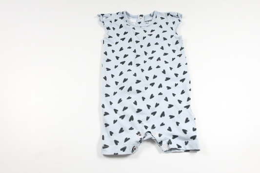 Jumpsuit med hjärtan från Lupilu - Storlek 74 - Blå