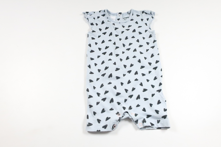 Jumpsuit med hjärtan från Lupilu - Storlek 74 - Blå