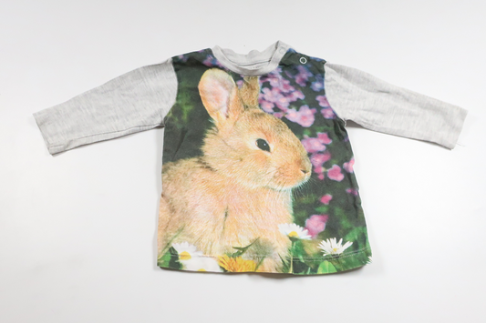 Tröja med kanin från Pytteliten - Storlek 68 - Multi