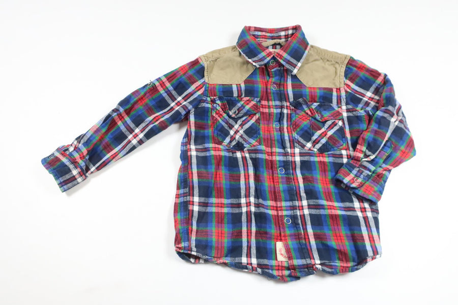 Rutig skjorta från Kappahl - Storlek 98 - Blå