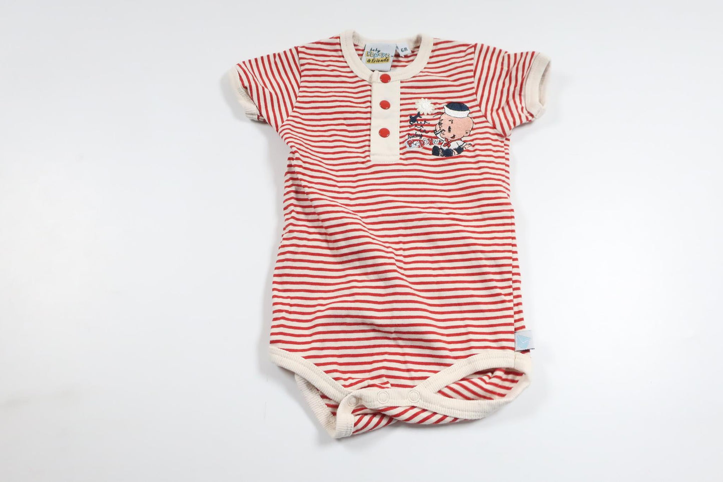 Body från Baby Popeye and Friends - Storlek 68 - Röd