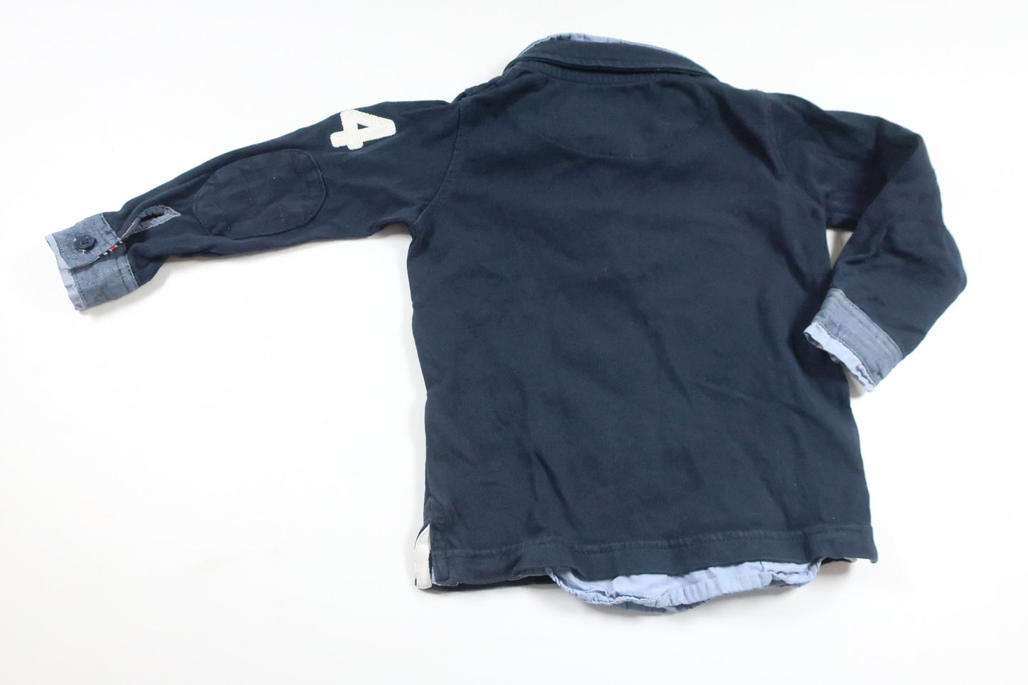 Pikétröja från Holly & Whyte - Storlek 92 - Marinblå